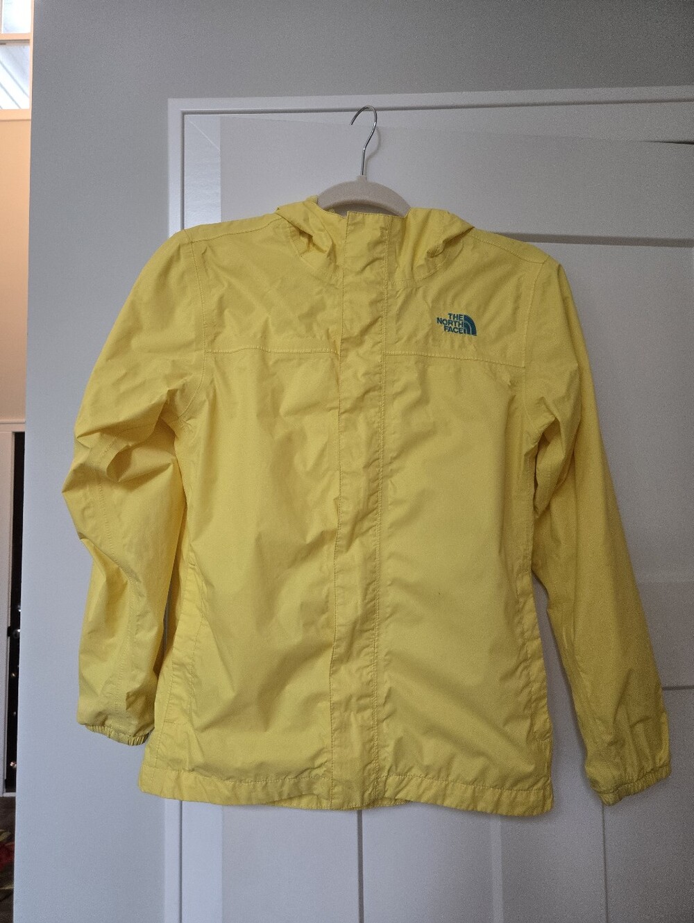 The North Face Girls L 14/16 HyVent Rain Jacket Hooded Yellow